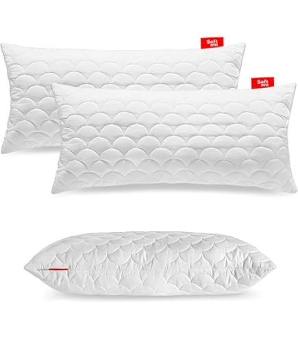 ETÉREA 2er Set Kopfkissen 40x80cm - ÖKO-TEX Zertifiziert & Made In Germany