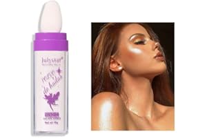 WESMAT Glitter Body, Illuminante Viso Polvere, Glitter Cosmetici per Corpo, Viso e Capelli, Body Glitter per Festival e Feste, Trucco Bellezza a Lunga Durata (01#)