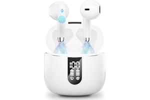 Bluetooth 5.3 Kopfhörer, In Ear Kopfhörer Kabellos mit 4 Mic, 48H Tiefer Bass Spielzeit Wireless Earbud, LED-Anzeige, Bluetooth Ohrhörer mit ENC Noise Cancelling, IP7 Wasserdicht Kopfhörer Sport USB-C