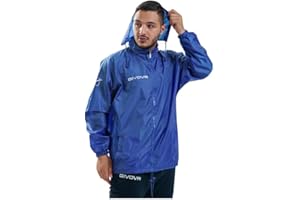 Givova Unisex Rain Basico pikowana kurtka, niebieska, M