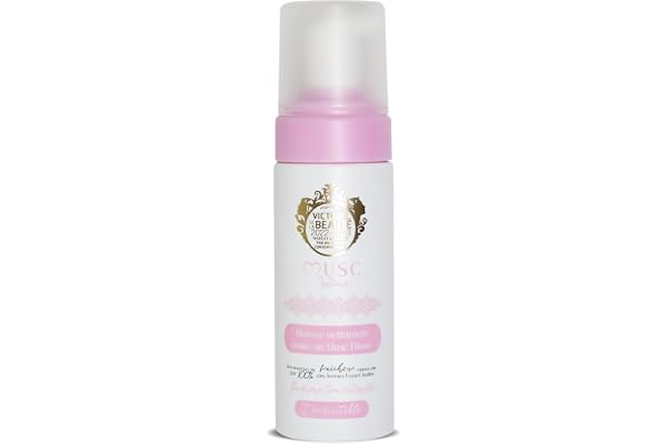 MUSC INTIME - Mousse Intime - Musc Blanc - L'Irrésistible - Nettoie En Douceur - Testé Sous Contrôle Gynécologique - 94% D'Ingrédients Naturels - 150ml