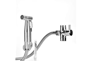 Nikou Bidet Wc Sprayer 304 Edelstahl Handbrause für Körperpflege Bad Wc Adapter Schlauch Kit (Design : #1)