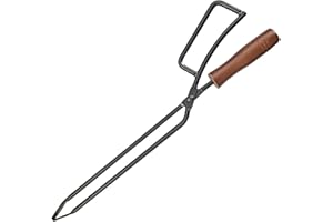 Outdoor Pince à cheminée Feu de Camp, pinces à bois de chauffage robustes, pinces à bois de chauffage longues, pinces à bois de chauffage pour feux de camp et cheminées Feu de camp Foyer Outils