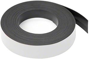 FIRST4MAGNETS MagFlex Lite MFL19(MW)-1X5M Nastro Magnetico, Larghezza Spessore, Lunghezza 5 m, Bianco, 19 mm largo x 0,76 mm spesso