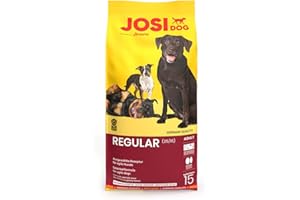 JosiDog Regular (1 x 15 kg) | sucha karma premium dla dorosłych psów zwinnych | bezglutenowa | pojedyncza karma z 80% białkiem zwierzęcym | Powered by JOSERA | 1 sztuka