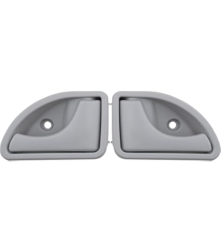 Lot De 2 Poignées De Porte Intérieures BMW Série 5 E39 / Série 7 E38 - Noir Et Chrome, Réf. 51218226050/51218226049 (1994-2004)