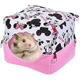 Decdeal Zwerghamster Kuschelhaus Hängematte Kuschelhöhle für Ratte Hamster Papagei Frettchen Kaninchen Eichhörnchen