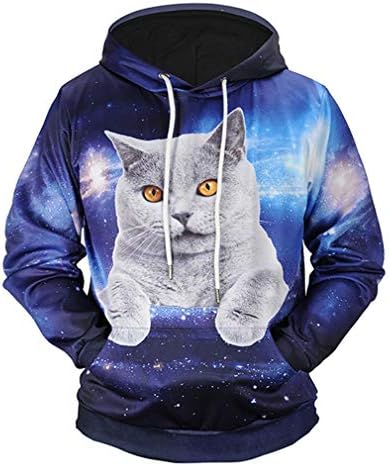 JVNXMW Hoodie 3D Funny Men's Hoody Casual Clothes Couples Streetwear Print Sweatshirts 3D
