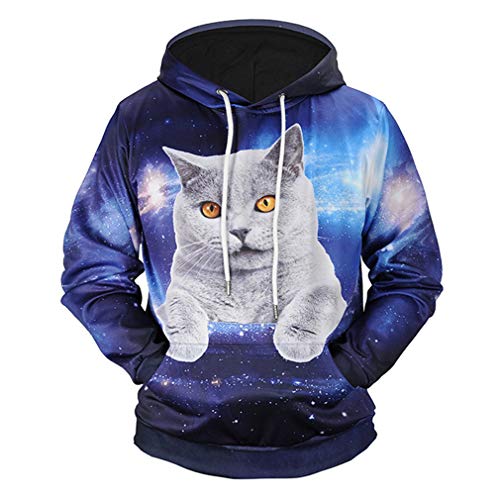 JVNXMW Hoodie 3D Funny Men's Hoody Casual Clothes Couples Streetwear Print Sweatshirts 3D