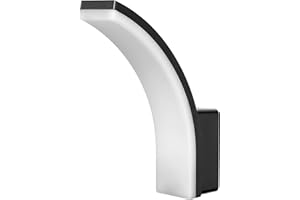 Miratic Lampa Zewnętrzna LED Lampa Ścienna Ogrodowa 2000lm IP65 4000K 20W (czarny)