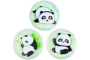 ‎NEWGO NEWGO Kühlpads Kinder Gel Kalt Warm Kompresse für Verletzungen, wiederverwendbar Kühlkissen Kinder Coolpack für Schmerzlinderung, Schwellun, Fieberkühlung, Weisheitszähne, 3 Stück (Panda)