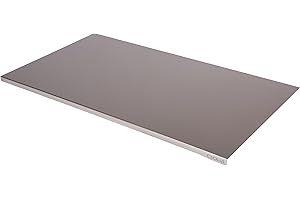 CECILUÌ Spianatoia Acciaio Inox per Impastare Tappetino Antiscivolo Tagliere da Cucina Professionale Varie Dimensioni Taglieri Pizza Piano Lavoro Tavoli Accessori Pasticceria (85x57.3)