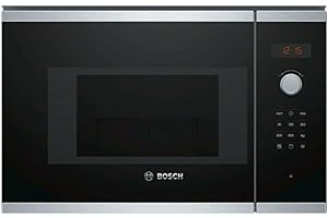 Bosch BEL523MS0 - Serie | 4 Microondas integrable, 20 litros, Con grill, Negro/Inox