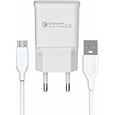 PDAteknoloji Yetty Fast Charger 3.0 A Qualcomm Adapt&ouml;r + 1m Micro USB Kablo Beyaz YT-40M (Yerli &Uuml;retim)