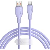 Baseus Pudding Hızlı Şarj &Ouml;zellikli Type-C Kablo 100W, 1.2 Metre, Mor