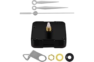 WinTaim Meccanismo dell'orologio Silenzioso e lancette dell'orologio alla Moda per Un Ambiente Tranquillo | Scatena la Tua creatività (Lunghezza Totale dell'asta 14,5 mm, lancette B)