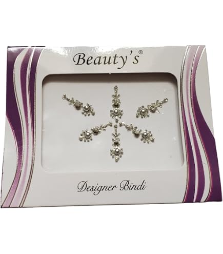 Lot De 6 Bindis Autocollants Dorés – Style Bollywood Pour Bijoux De Front