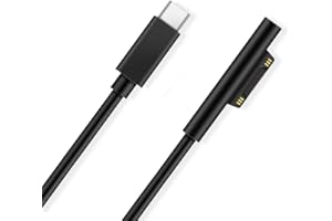 BOLWEO USB C to Surface Pro Connector Charging Cable for Surface Pro 3/ Pro 4/Pro 5/Pro 6 Tablet, Surface Laptop, Surface Book,Surface Go, Cable Compatible with 15V / 3A PD Charger