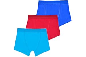 Style It Up Kids Boys Boxer Briefs Shorts Pants Underwear Multipack 100% Cotton Elasticated Keyhole Trunk 5 and 10 Pack Underpants Sizes 6-14Y