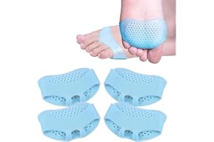 USTNIR Cuscinetti metatarsali per Donne e Uomini, 2 Cuscinetti per l'avampiede, per Scarpe, per metatarsalgia, neuroma di Morton, atrofia, Sensazione di bruciore, allevia Il Dolore