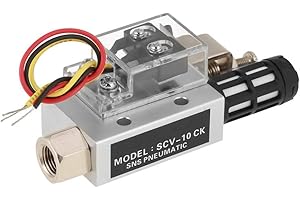 Oumefar Générateur de vide SCV 10CK générateur de pression négative échappement pneumatique vide éjecteur d'air compact raccord avec interrupteur