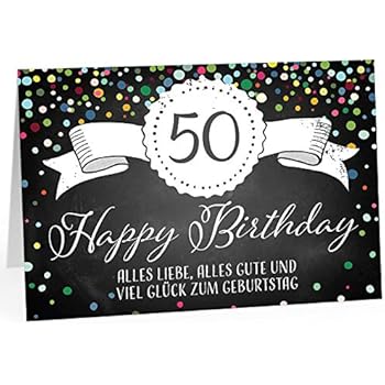 50 Na und? Lustige Geburtstagskarte zum 50. Geburtstag: Es ist soweit ...