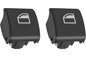 Twowinds - Window Switch Button Compatible with BMW 3 Series E46 X3 X7 (1997-2007) Front, Rear, Right, Left (both sides) 61316902184 Key - Window Switch (2 units)