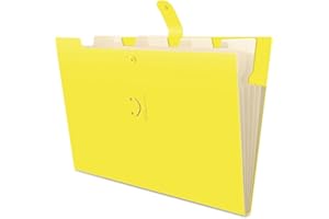 Espansione della cartella di file, HAISSKY Letter A4 Tasche di carta Organizzatore di documenti di fisarmonica, 5 tasche