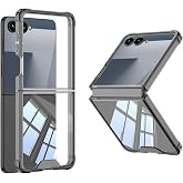 Senon Galaxy Z Flip 7 Kılıf Zore Full Camlı Kıpta Kapak (Siyah)