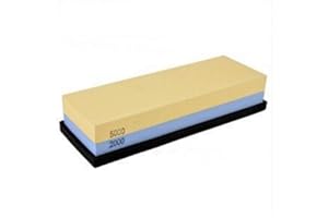 CNFQ Pierre à Aiguiser Double Face Pierre à Affûter 2000#5000# avec Support Antidérapant en Silicone