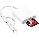 USB C SD Card Reader for iPhone, Memory Card Reader Adapter, Plug&amp;Play, SD Card Reader for iPhone, USB C SD Card Reader Adapt