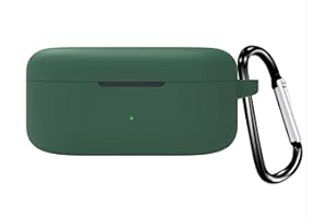 GIOPUEY Cover Compatibile con OPPO Enco Buds2 Pro, Cilicone Custodia, Ultrasottile Case Cover, Antiurto, Resistente ai Graffi - Verde militare