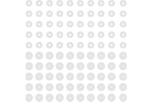 BodyAce 100pcs Clear Earrings Backs for Piercing Bump, Silicone Piercing Disc Stabilize Earring No Drooping Pull, Plastic Disc Ear Lobe Support Patches