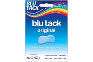 FCALVY Bostik Blu Tack Handy Pack The Original Reusable Glue Clean, Safe and Easy to Use, Very Versatile, An Ideal Alternative to Thumbtacks and Tape