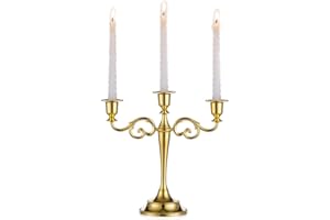 Sziqiqi Candeliere Nozze, Candeliere candelabro in Lega di Zinco, Candeliere della Cena a lume di Candela, Ornamento casa Creativo, Oro