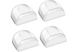 EMPEROCH Stoper do drzwi, samoprzylepny, 4 sztuki, przezroczysty, do przyklejenia, do podłogi, do wszystkich twardych podłóg, do ochrony ścian i mebli