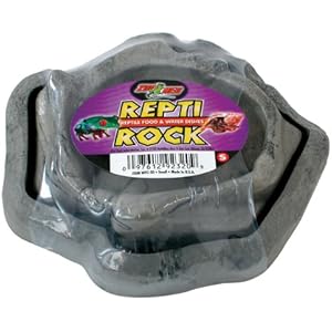 Zoo Med WFC-20E Repti Rock Combo Dish, SM, 2-teiliger Futternapf für Reptilien