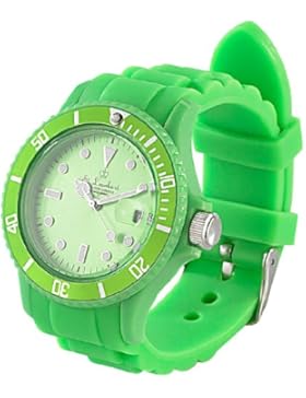 ST. Leonhard nc7165–944–Armbanduhr, Armband aus Silikon Farbe grün