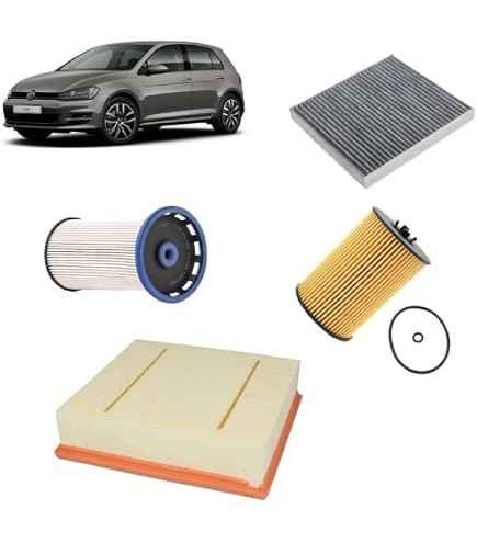 Kit Tagliando Auto Completo - 4 Filtri (aria, Olio, Abitacolo, Carburante) + 6 Litri Olio Motore Edge 5W30 (riferimento KF0032/fo)