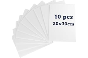 TOATELU 10 pannelli in schiuma A4: pannelli in schiuma bianca, 5 mm, per fai da te, presentazioni, mostre d'arte, segnaletica, progetti scolastici