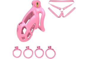 Multifunktionell, andningsbar bur för män, inkluderar 1 elastiskt band och 4 ringar (42 mm/45 mm/48 mm/52 mm)-RDMC4601 (Small