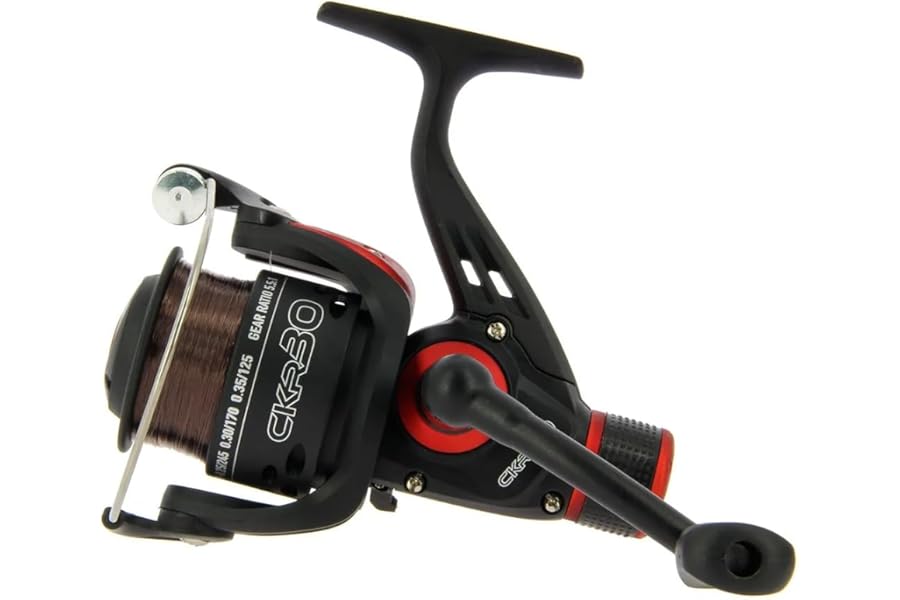 CKR30 Match & Coarse Fishing Reel With Rear Drag Pre Loaded With 8lb Line