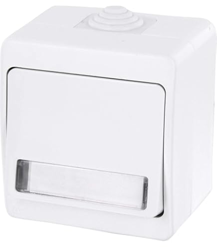 Pulsante Bianco Ad Incasso Da Parete Serie VS0802301 - Interruttore Elettrico Minimalista