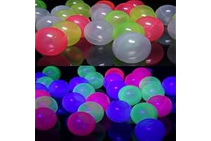 koenig-tom Bällebad24-100 Balles de piscine à balles de 6 cm de diamètre, certifiées TÜV et certifiées 2019, dans la maternelle et de qualité commerciale, lumière noire active 6 cm, UV