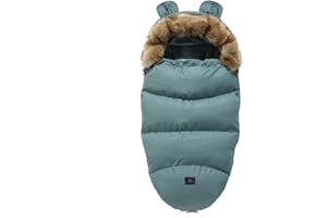 YILWNNCSE Saco de Silla de Paseo Universal,Saco de Dormir Térmico para Bebé,Funda de Pie para cochecito de Invierno,Accesorios Cochecito,Resistente al Viento,Impermeable,Resistente al Frío (Azul gris)