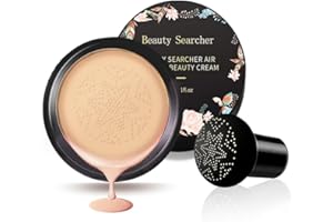 BELIKY GIRL Pilzkopf Luftkissen CC Creme Foundation Cover Concealer Make-up Feuchtigkeitsspendende aufhellende Pigment Liquid Foundation, sogar Hautton Basis BB (Natürlich)