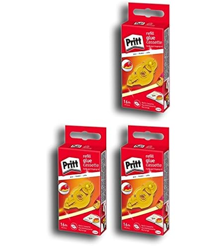 Pritt Kleberoller Refills – 10+5 Stück, Permanent, Bandlänge 16 M, Bandbreite 8,4 Mm, Mit Wabenstruktur Für Sauberes Kleben