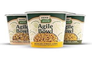 ZENB Gluten Free Instant Pasta Pot - Fast Cook 100% Yellow Pea Pasta - Vegan and Coeliac Friendly (Flavours of the World)