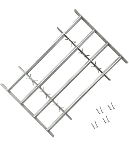 Set Fissaggio Inferriate Alberts | 4 Pezzi | Per Intradosso Finestra | Zincato Blu | 12x12 Mm - Foto 4