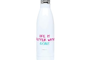 NetballGirlCode Hydro Water Bottle - Netball Gift for Women Girls Netball Players & Coaches - Life is Better with Goals
